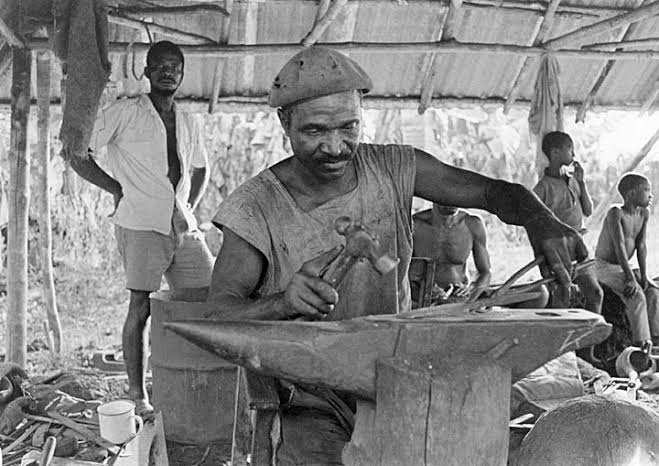 The oldest ancient African tools were nothing more than slightly shaped rocks that could be used to shape other rocks. Over time, many cultures in Africa developed special jobs like blacksmiths who would melt metal and create reliable, durable tools from bronze, iron, and steel.