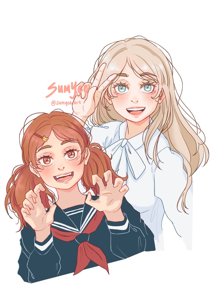 sumyee_art's tweet photo. A little late but #HQGirlsWeek2020 @hqgirlsweek Day 5: Social Media AU! Nekoma sisters cheering on the boys at Nationals! #Haikyuu #haikyuufanart #anime https://t.co/hUa4g1vOAS