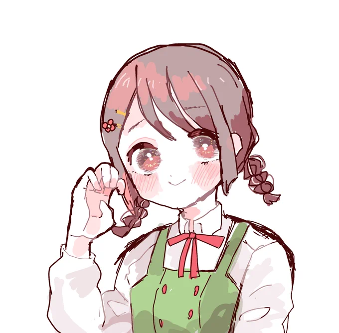 おさげのどかちゃん落書き 