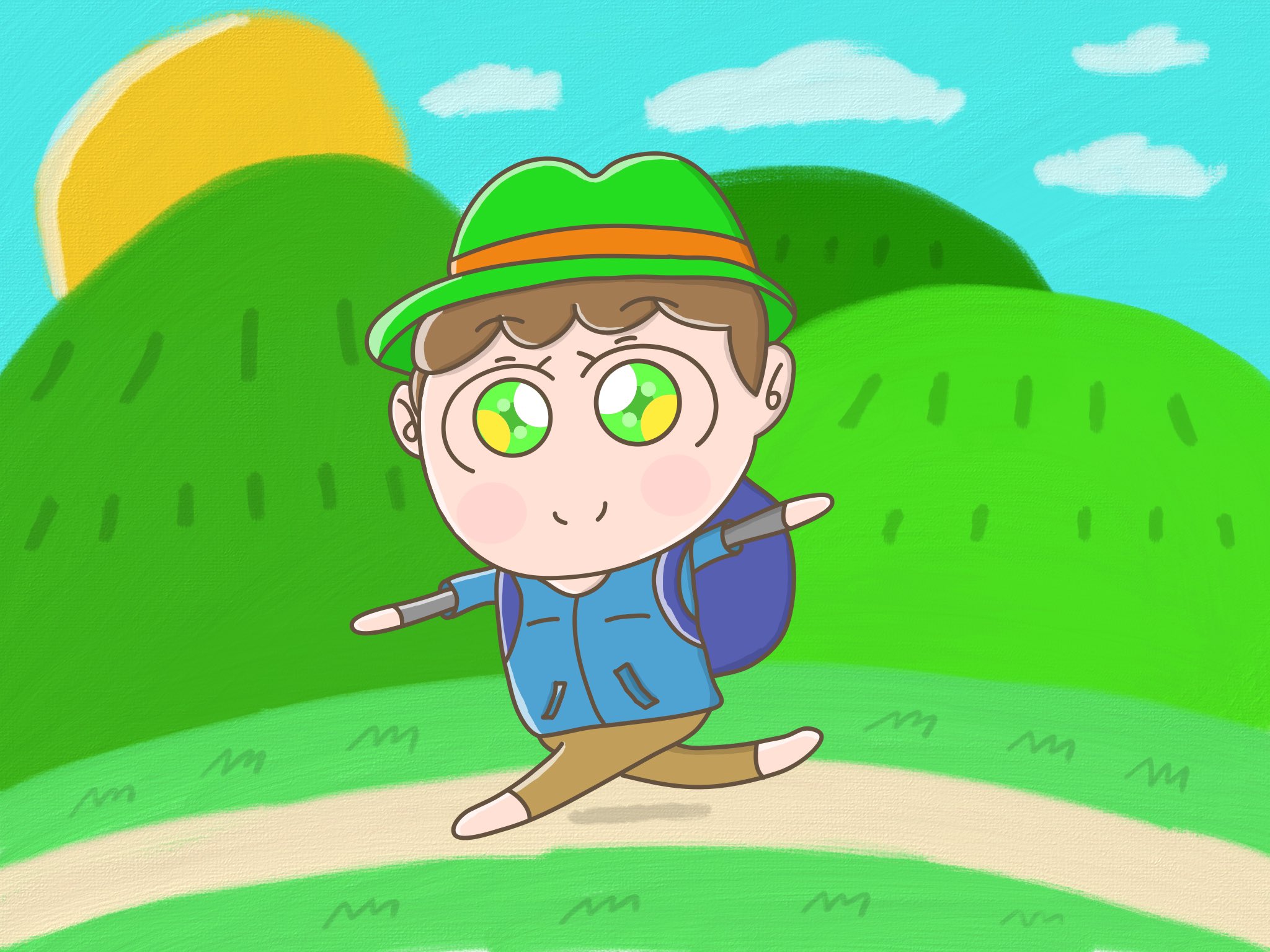 Aki こちらは趣味垢でーす 山登りをしている男の子 イラストレーター イラスト 毎日イラスト 子供 男の子 山 登山 山登り 趣味 かわいい イラスト好きな人と繋がりたい 絵描きさんと繋がりたい T Co Qjb7pzvdaa Twitter