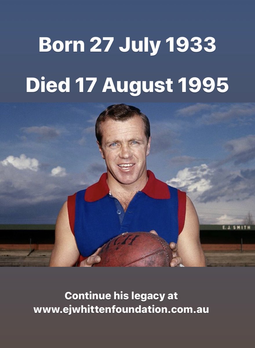 Ted died too young at 61 years of age. Getting tested early can save your life. September is International Prostate Cancer Awareness Month. Get a PSA blood test for prostate Cancer. Ask your GP how. It’s TIME TO TEST! Ted Whitten, Jr.