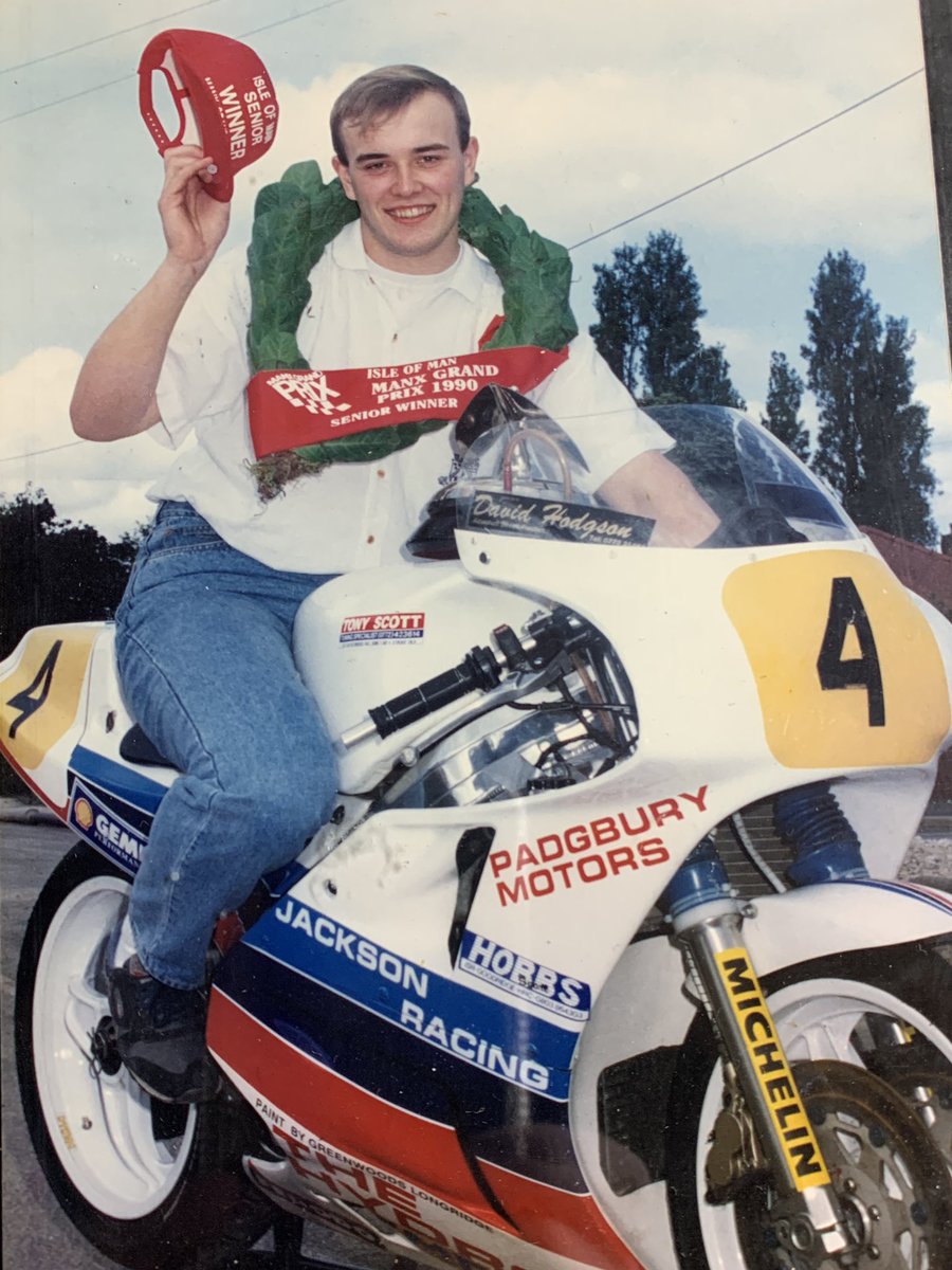 Jack5onRacing's tweet photo. 30 years ago a young Simon Beck went on to win the Senior MGP, onboard the @Jack5onRacing Honda RC30
Simon went on to great things and was a larger than life character, not a day passes without remembering or telling a story involving him and dad Stan. #Hero #TeamComplete 😍 https://t.co/pGKAHrR8nA