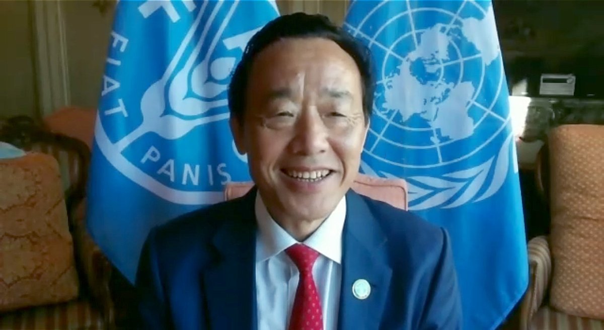 FAOAsiaPacific's tweet photo. To transform food systems for sustainable healthy diets we must have coherence, partnerships and solidarity to reduce the costs of production – big data and mobile technology will help producers achieve that - @FAODG QU Dongyu to delegates at #APRC35 https://t.co/GuHSpgA3oj