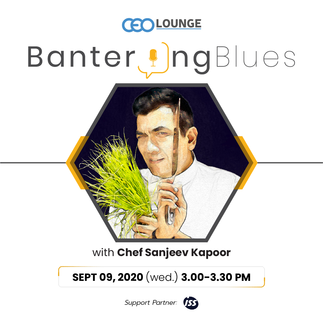 Bantering with your Blues? Is that even possible? Let's find out what legendary super chef <a href="/SanjeevKapoor/">Sanjeev Kapoor</a> has to say on this. Join him on 9th Sep for a story he's never ever served to date. Block your spot bit.ly/2QSFdzl with <a href="/deepakceolounge/">Deepak Yadav</a> <a href="/HariGovindNair/">Hari Govind Nair</a> <a href="/wonderchef/">Wonderchef</a>