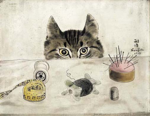 “Ladies who would be alluring to men should surround themselves with cats. [All have] possibilities of beauty... unfortunately most of them have not developed these possibilities because they have not learned the lessons cats can teach.” —Léonard Foujita ( https://www.dailyartmagazine.com/foujita-cats/&nbsp;)