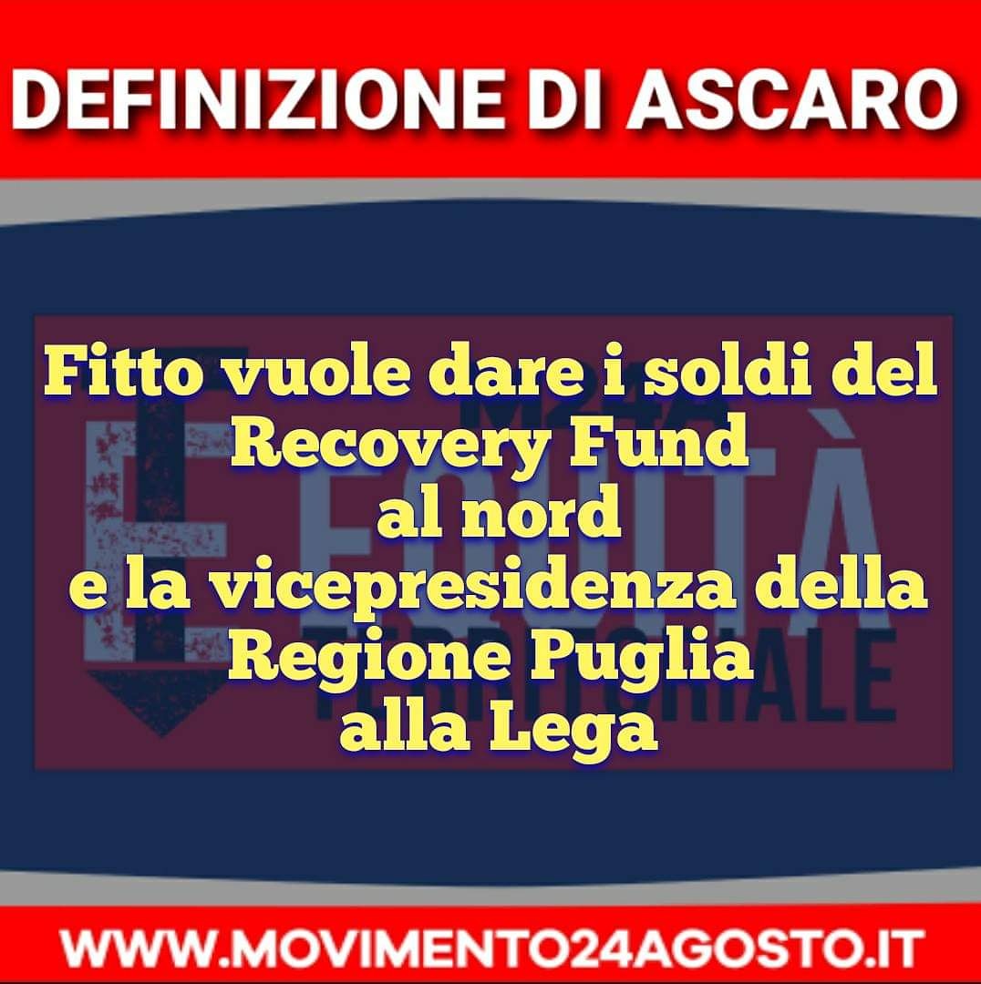 mov24agosto's tweet photo. A proposito di politicanti meridionali al servizio del partito del #Nord.
#ascaro #regionepuglia #ElezioniRegionali #duepesiduemisure #recoveryfund #leganord https://t.co/6W9EHtz9jT