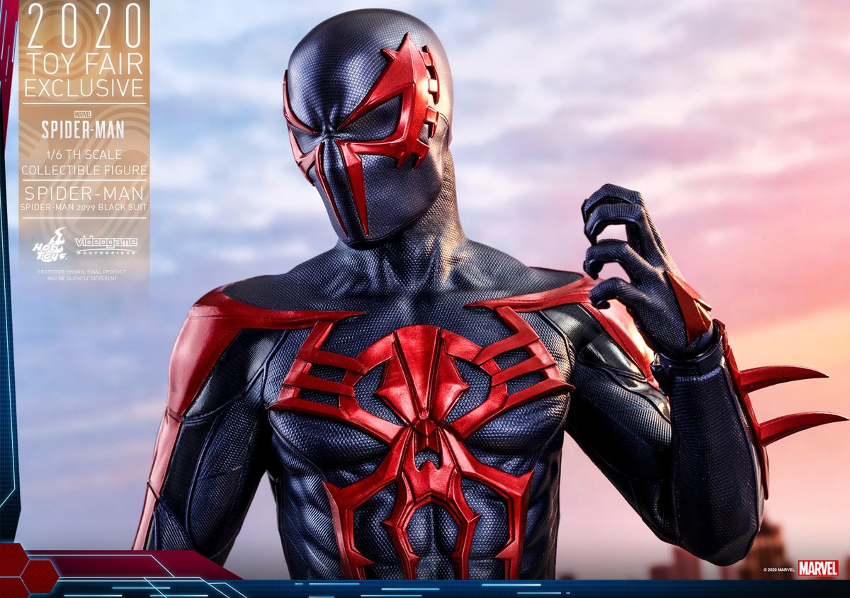 ホットトイズ スパイダｰマン(スパイダｰマン2099ブラック・スｰツ版) 1/6