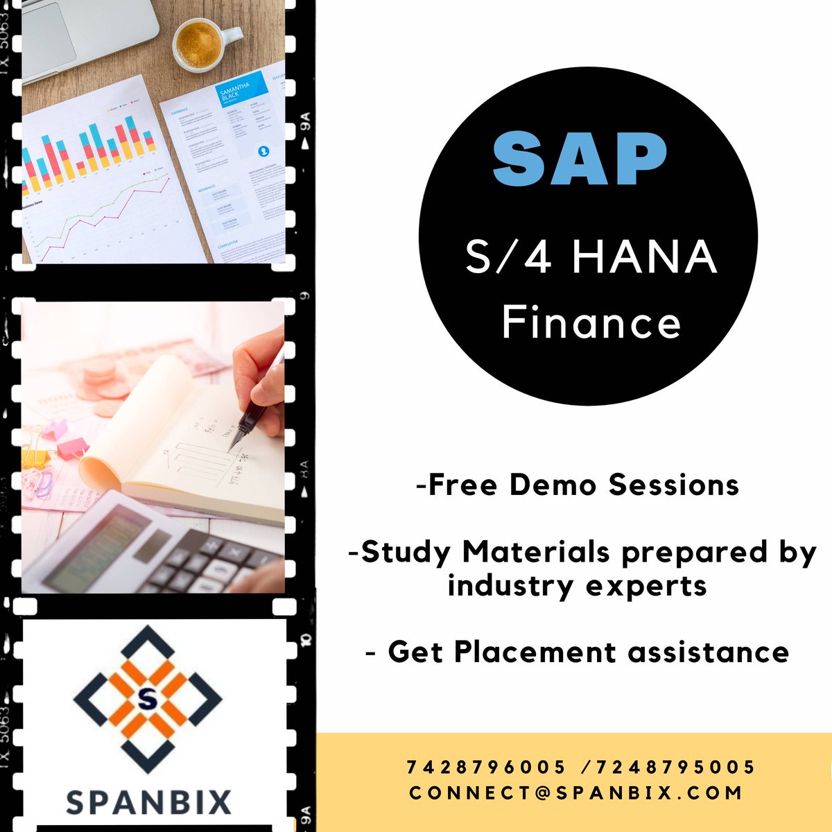 spanbix's tweet photo. Through SAP S/4 HANA FINANCE learn to support financial planning, accounting, risk management and much more📝
Book your Session Today! ✔️
Contact SPANBIX now!
7428796005 /7248795005
Connect@spanbix.com
#sap #saplearningonline #sapconsultant #saphana https://t.co/eCjGcm6Rpy