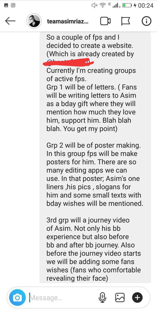 Since we were working as a team (at least we thought so) we explained everything to him  @iamsafalpantha , we divided our work and ask him to inform Twitter people and manage Asim's childhood pictures, he told us he'll do it (+)