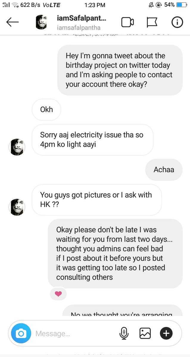 2-3 days passed (I don't remember specifically) but  @IamAsimRiaz1 still didn't post about it and we were getting lateI asked him when he gonna do so he said he'll do it so I went offline for some hours but when I came back my DMs were flooded (+)