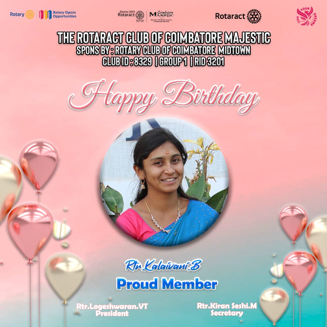 cbe_majestic's tweet photo. Majestic சார்பாக இனிய பிறந்தநாள் நல்வாழ்த்துக்கள்!💚🥳

Regards,
Team Majestic

#dreamyear #rac_cbe_majestic #rotaract #rid3201 #rotaractors #rotaractpower #rotaractclub #rotaractindia #rotaractlife #birthday #happybirthday #raccbemajestic #majestic #prime29 #risebyliftingothers https://t.co/f0wUDitS4x