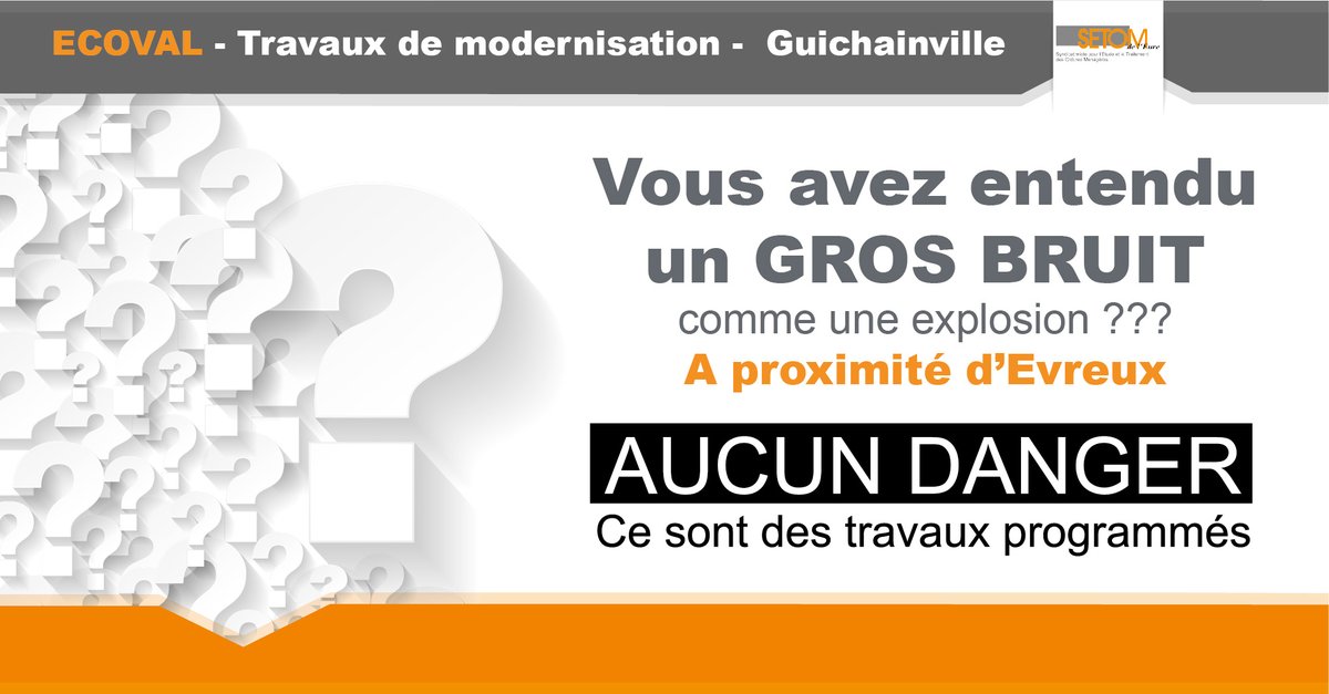 ECOVAL Guichainville 
En savoir plus sur ces opérations de chasse vapeur
➡️ setom.fr/Actualites/ope…