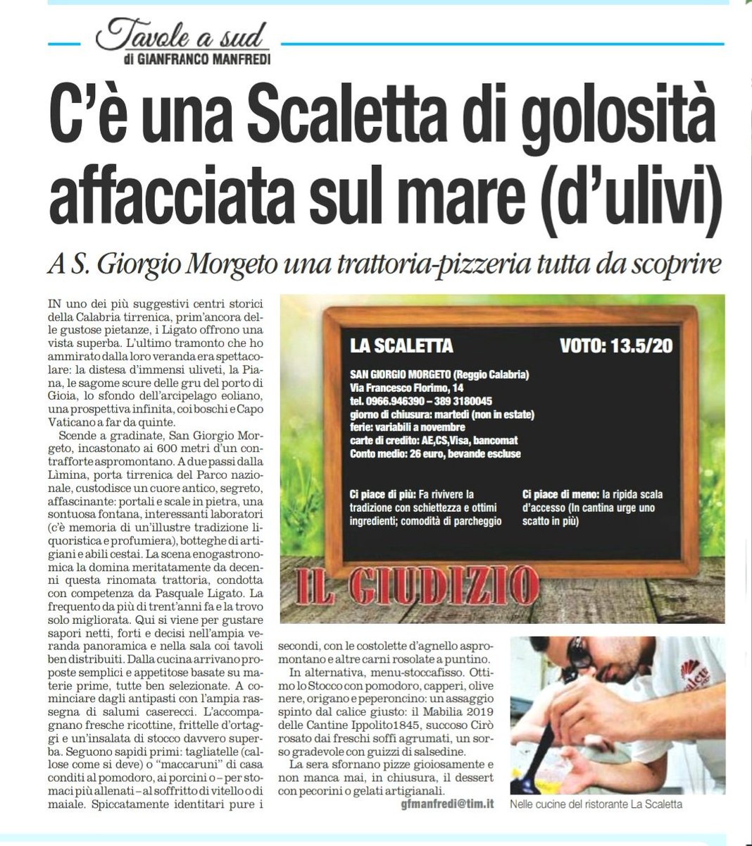 GFrancoManfredi's tweet photo. Cosa c'è di meglio d'una gustosa #trattoria dopo essersi persi tra i vicoli del cuore antico, segreto e affascinante, di uno dei più suggestivi centri storici della #Calabria
#tirrenica ?
#LaScaletta
#SanGiorgioMorgeto
#limina
#Aspromonte
#Mabilia #Ippolito1845
#AisCalabria https://t.co/pr2haZ9m0B