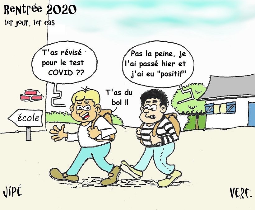 JphVerf's tweet photo. #rentreescolaire2020 #RENTREE2020 
#GestesBarrieres
#deconfinement #Covid_19  #Coronavirus #distanciation
#humour   #dessindepresse #DessinDePresse 
#BD #bandedessinee 
https://t.co/XtwGd1xVy7 
@BlaguesDessins @Humourama 
@FranceCartoons @MonsieurKak @franceinfo
@CourrierPicard https://t.co/8B5PWZOmJl
