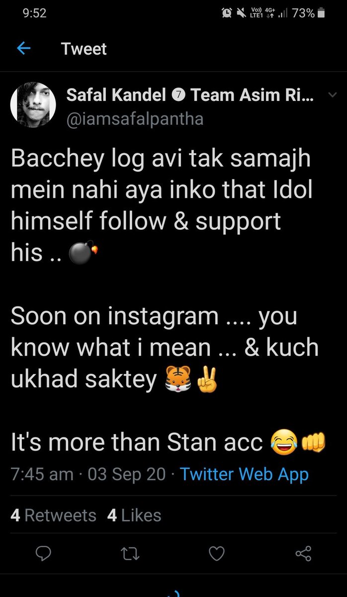 Just because Asim is unaware of all these and followed you back you're saying you ain't just a Stan account you're much more than us??No you ain't do shit and you're still one of us, GET OUT OF YOUR IMAGINATION BRO  @IamAsimRiaz1!!