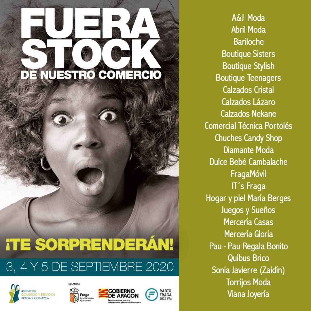 FragaAyto's tweet photo. 📅 AGENDA
Último fin de semana de #EstiuFest de @Penyafragatina , sesión de #Autocine en Jaime I, #FueraStock de @comerciofraga,... Puedes encontrar toda la agenda de actividades en nuestro portal municipal⤵️
https://t.co/5cvzx6DNTU
#agenda #actividades #cultura #CulturaSegura https://t.co/ARoi9OEfh1