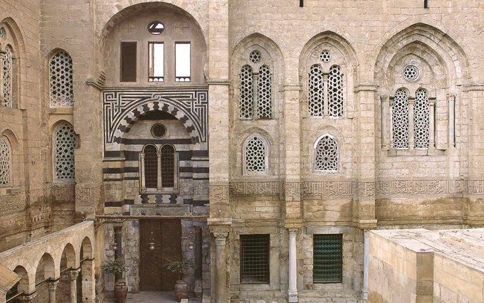 By the twelfth century, hospitals serving the sick and the poor could be found in nearly every Islamic city.In Egypt, the al-Mansur Qalawun Complex in Cairo includes a hospital, school and mausoleum. It dates from 1284-85.