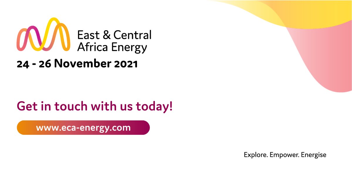 East &amp; Central Africa Energy 2021 will take place from 24 - 26 November, gathering #energy professionals and industry leaders from around the region to network, learn and connect. Enquire about participating at the show next year: bit.ly/32wrVxM #ECAEnergy #utilities