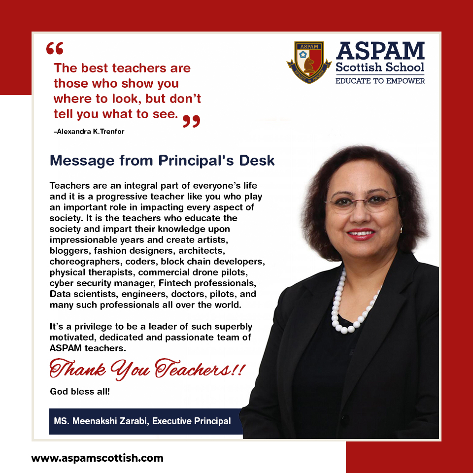 AspamSchool's tweet photo. Pulling off the e-learning process in these difficult times would not have been possible without your hard work, passion, and dedication.
Thankyou Teachers !!
#ThankYouTeachers #TeachersDay #ThankingTheTeachers #topschoolsindia #GreaterNoida #ASPAMScottish #ASPAMScottishSchool https://t.co/cL6TIXzpbk
