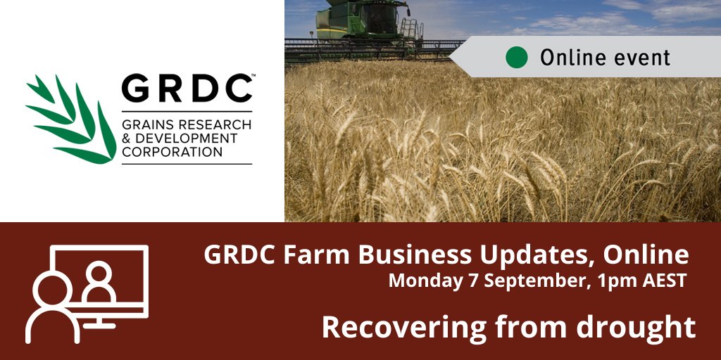Online event: <a href="/GRDCNorth/">GRDC North</a> Farm Business – income, costs and capital investment decisions to build the bottom line from a low equity or limited cashflow position after drought. Join Simon Fritsch @Agripath #GRDCUpdates REGISTER bitly.ws/8KpJ