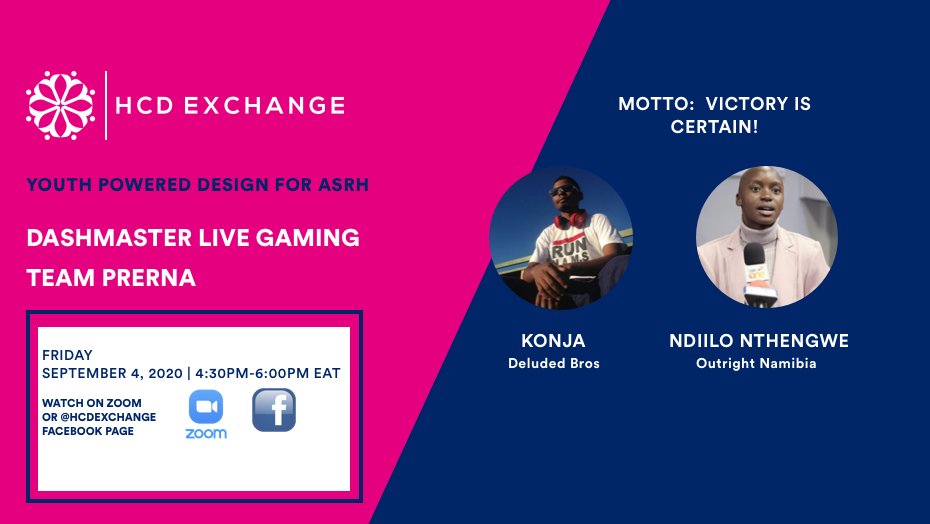 HcdXchange's tweet photo. Join our youth leadership hub associates today for a live gaming session of #DASHMASTER, our game that helps you learn more about sexual health.
Join on Zoom using the link below or join the livestream on the HCDExchange Facebook page.
https://t.co/lsCiYwX4ck #DASHMASTER https://t.co/UlpNJqfu5W