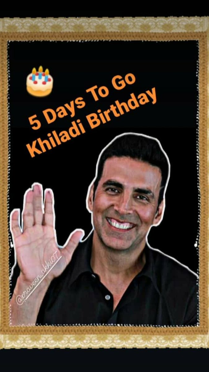 GauravAkshay16's tweet photo. 😍Get Ready For The Superstar👑 Birthday Bash In 5 More Days ♥️ 
#5DaysToAKSHAYsBDAY 🎂🎉
@akshaykumar sir 
#AkshayKumar sir 😍 #GauravAkshay #Akkians   @khiladi_lover  @Comrade_Akkian @Akshay_Brigade @_Akshaykafan @AKsRagini @akkifangirl @dhirvicky8 @mukesh_akkian @Rksrocking https://t.co/OU1Yimi2KG