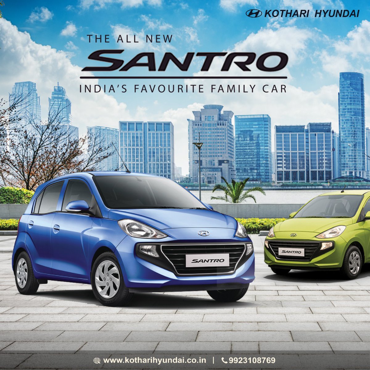 Hyundai stylish #santro wider, bigger, spacious now available in multiple colors. 
To know more about your favorite colors #santro call us: 99923108769
#santro #hyundaifamily #santrohyundai #hyundailove #santrolife