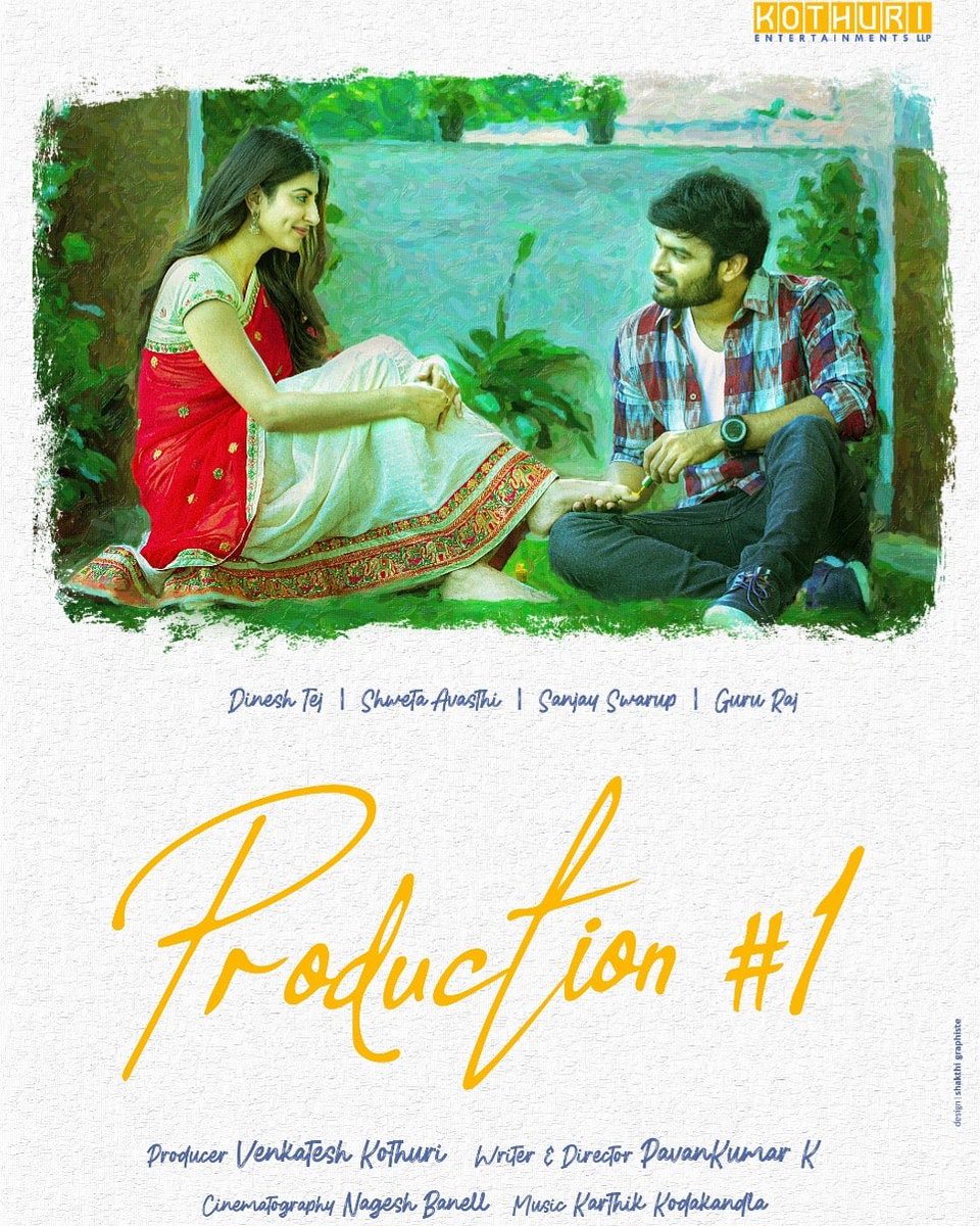 RocksDinakaran's tweet photo. A TREAT AHEAD FOR ALL ROM-COM &amp; MUSIC LOVERS 🎶 - HERE IS THE NEW FILM ALL SET FOR RELEASE..

STARRING HUSHARU FAME @IDINESHTEJ ,  @SHWETAAVASTHI 

CINEMATOGRAPHY BY NAGESH BANELL ; 
PRODUCED BY #VENKATESHKOTHURI @KOTHURIMOVIES  
DIRECTED BY @IAMPAVANKUMAR_K https://t.co/kYY3s5mS64