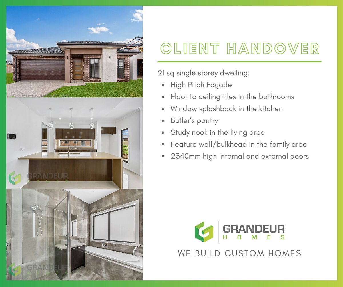 GrandeurHomes's tweet photo. #Clienthandover for another #wellcrafted #singlestorey #customhome by #GrandeurHomes. 

Contact us to build your next #dreamhome

#customhomebuilder in #victoria https://t.co/WHXGNpzfNx