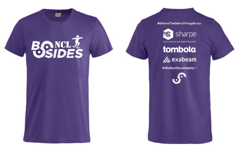 Wishing all the crew <a href="/bsidesncl/">BSidesNCL (Newcastle upon Tyne, UK)</a> good luck for the next two days! 

It certainly looks action packed and a lot of fun for attendees with SWAG bags containing some epic #BSidesNCL loot including T-shirts (below⬇️) 

You can still book in for tomorrow here ➡️ lnkd.in/dGbPtCE