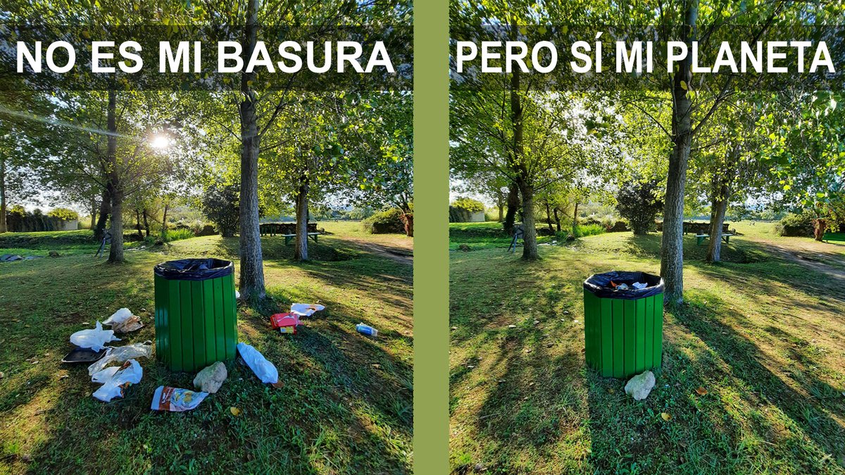 ambienteeuropeo's tweet photo. 5 minutos me llevó recoger lo que otros no acertaron a "encestar" en el cubo de basura.

No cuesta nada, reconforta y puede que alguien se dé por aludido 💪😉 

#PequeñasAccionesCuentan https://t.co/DqzPoVQQXX