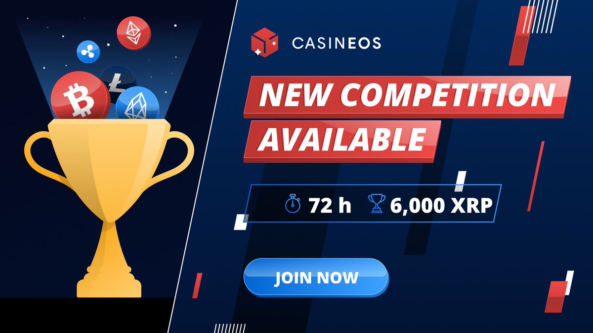 casineos's tweet photo. $100 $XRP #GIVEAWAY

🏆Casineos 6,000 $XRP Weekend Wager Competition! 

4 Winners x $25 free entries to win!

✅ Retweet
✅ Follow @casineos 
✅ Visit https://t.co/zIrRHAid3C
✅ Tag a Friend

Enter direct now with $XRP for your chance to win! 👉 https://t.co/zIrRHAid3C

24 HR ⌛️ https://t.co/wMcwCRpTUb