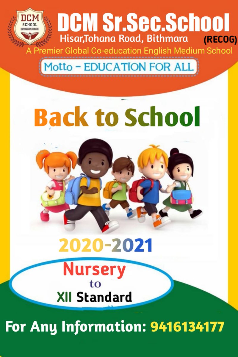 sec_dcm's tweet photo. Call Now: 94161-34177
#Student of today Star of tomorrow
#onlineclasses #OnlineAddmissionOpen #OnlineLiveClasses
#DCMSrSecSchool #Bithmara https://t.co/r83BLGij3t