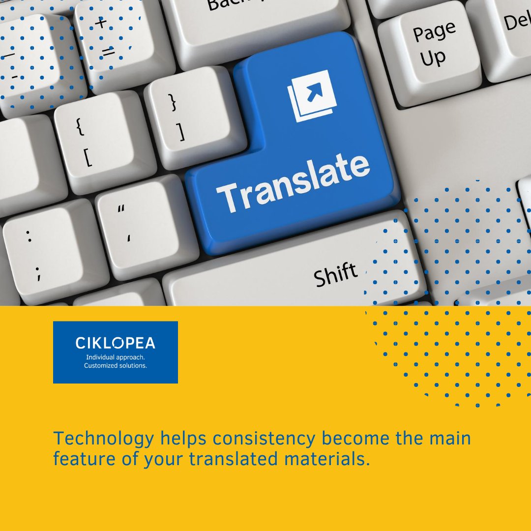 ciklopea's tweet photo. Technology helps consistency become the main feature of your translated materials.

#translation #LSP #localization #technologyeclectic #technology https://t.co/eoh3noLyqR