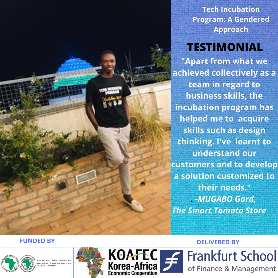 techincubation's tweet photo. As incubation activities in Rwanda come to an end, the participants share highlights from the program.
#TechIncubationProg #ContextualTechnology #AfDB #KOAFEC #RwOT https://t.co/e56Xmp7Uqh