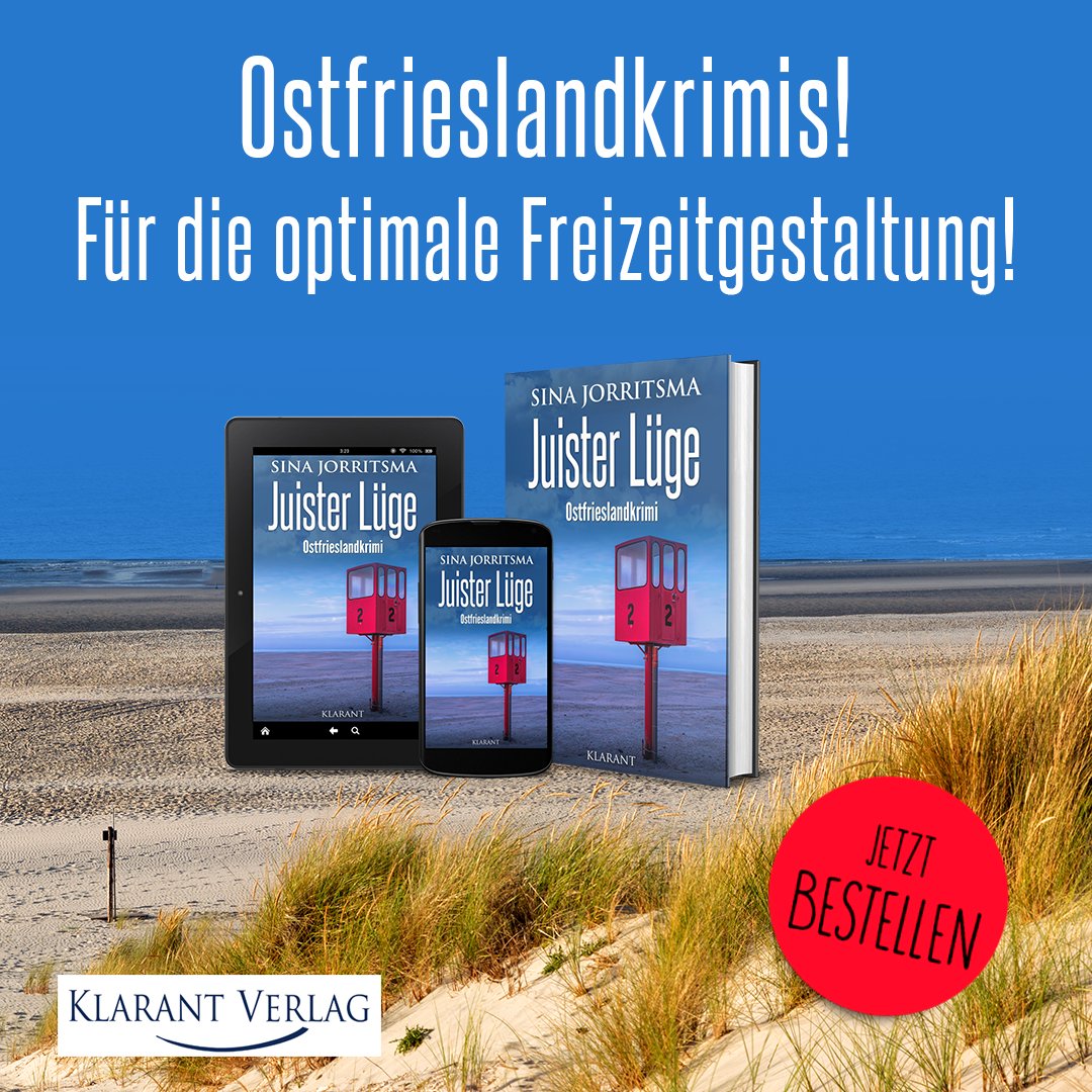 Klarant_Verlag's tweet photo. Echtes #Inselfeeling, ein spannender #Kriminalfall und beste #Unterhaltung – der #Ostfrieslandkrimi "Juister #Lüge" von #SinaJorritsma garantiert beim #Lesen eine optimale #Freizeitgestaltung für Dich! Erhältlich als #Taschenbuch und #EBook.
https://t.co/u8wnfGDacs
#KlarantVerlag https://t.co/qYcuIR56Mn
