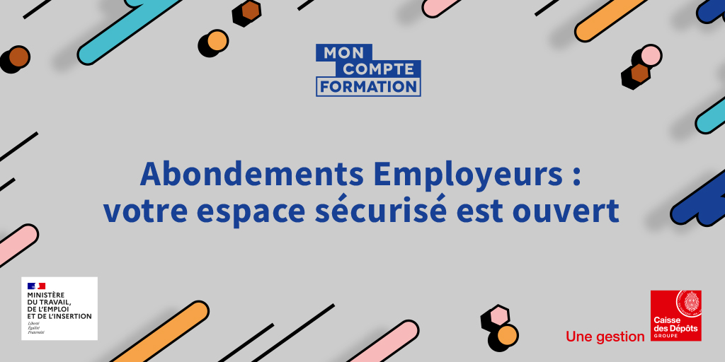 Eric_R_Lombard's tweet photo. Les employeurs peuvent désormais abonder les comptes personnels de formation de leurs salariés. Développé par la @caissedesdepots pour @Travail_Gouv, #EDEF le nouvel espace du #CPF dédié aux financeurs est ouvert 👍#MonCompteFormation 👉https://t.co/Nq6la3z34Y https://t.co/DZMY7ITEu6