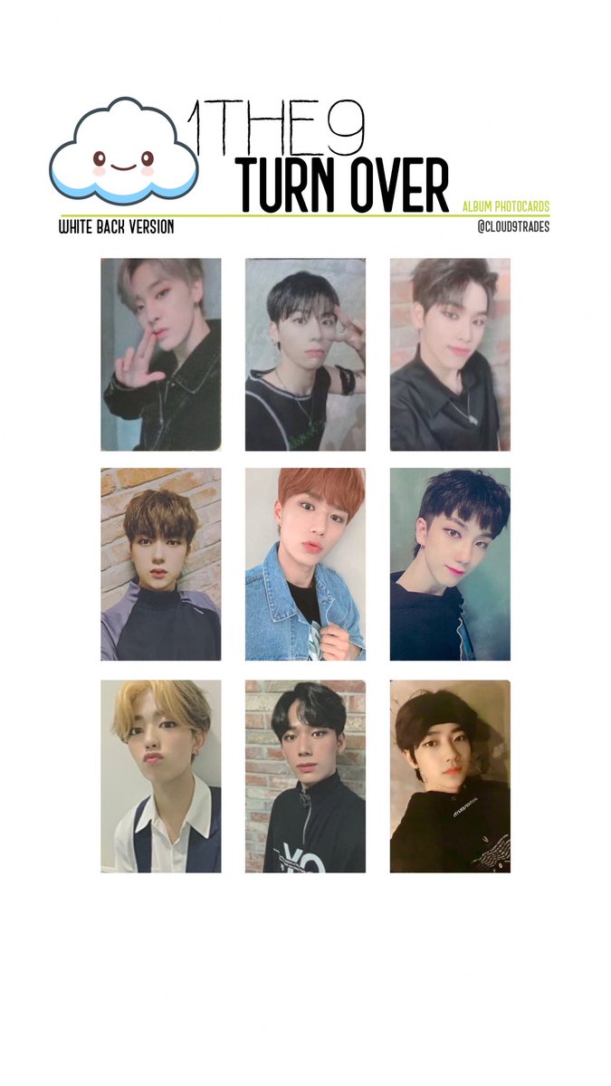 1The9 Turn Over OT9 Photocard Template / Wishlist #1the9 #원더나인