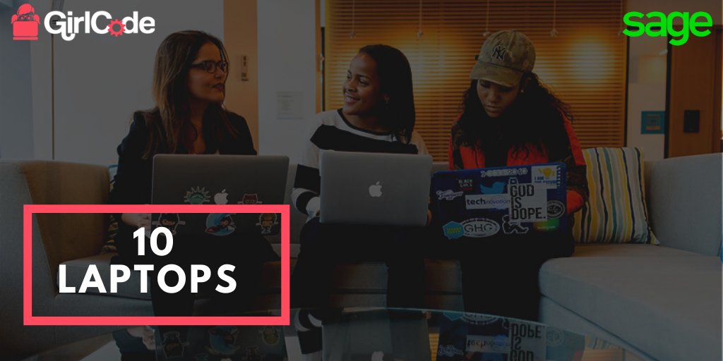Hey #GirlCoders! 🚨Giveaway Alert🚨 We know its been a tough year trying to complete your schooling from home, thanks to our partners <a href="/sagefoundation/">Sage Foundation</a>  we are giving away 10 laptops to students! Tell us how it will help you re-code the world. 👇 zcu.io/1FkI