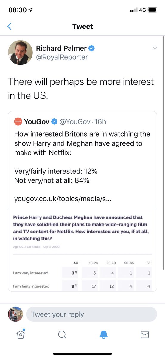 jozzzaphen's tweet photo. Sure #Richass your fake polls don’t fool a soul, the whole damn world will be watching, and you know it too..
Don’t bother go over to him and comment, he just want to replay sarcastically to #HarryandMeghan supporters 🙄 https://t.co/0MuVkfutJL