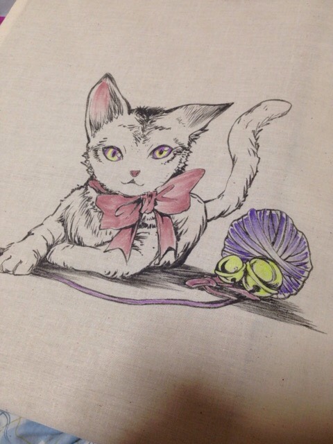 動物や水彩絵描いてるイメージがあまりないようなのでペタリ。
水彩絵、昔似顔絵描きでやってたよ。 