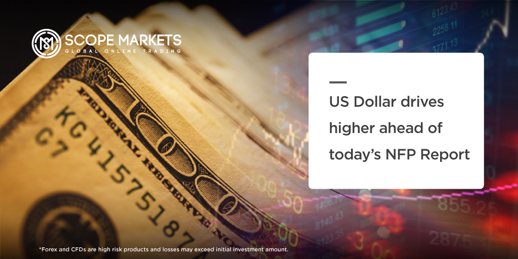 ScopeMarketsKE's tweet photo. US Dollar bolstered by rising volatility amid deteriorating market sentiment; price action awaits today’s Non-farm payrolls report. Where will you be following the much-awaited NFP report from?

Register your live account to trade in global markets : https://t.co/G2VxYtGdxt https://t.co/GJcgvEFAwm