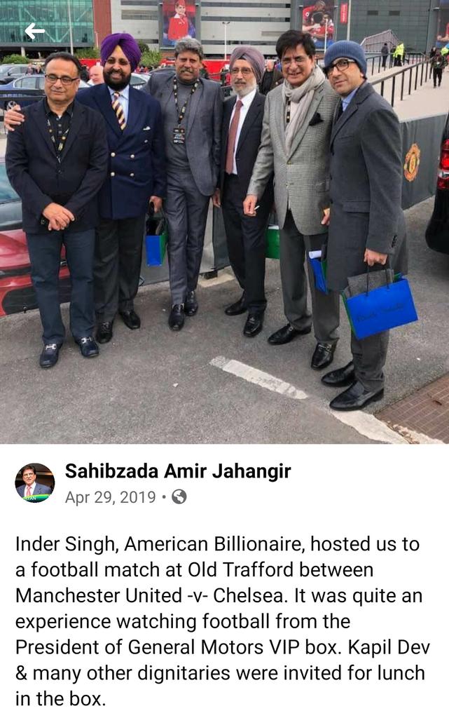 Highly disappointed to see Kapil Dev with Pakistan ISI brothers.Pulwama Terrorist attack was in Feb 2019 and this pictures r dated April 2019.  @thakkar_sameet @adgpi