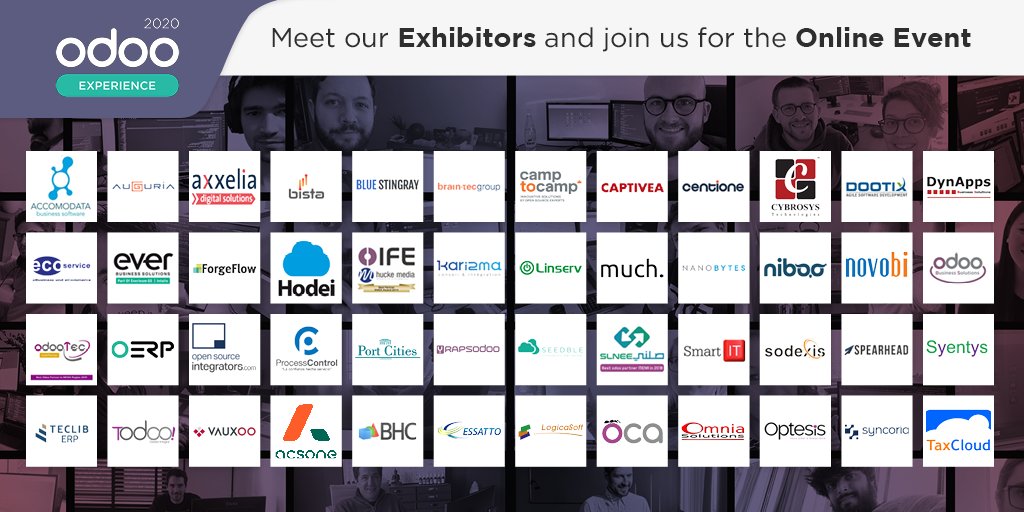 Odoo's tweet photo. Meet our sponsors for this year’s #OdooExperience

Want to know more about their services and developments? Visit our website: https://t.co/ZDgFFTZSb7  #thread https://t.co/O1OLw0WEjQ
