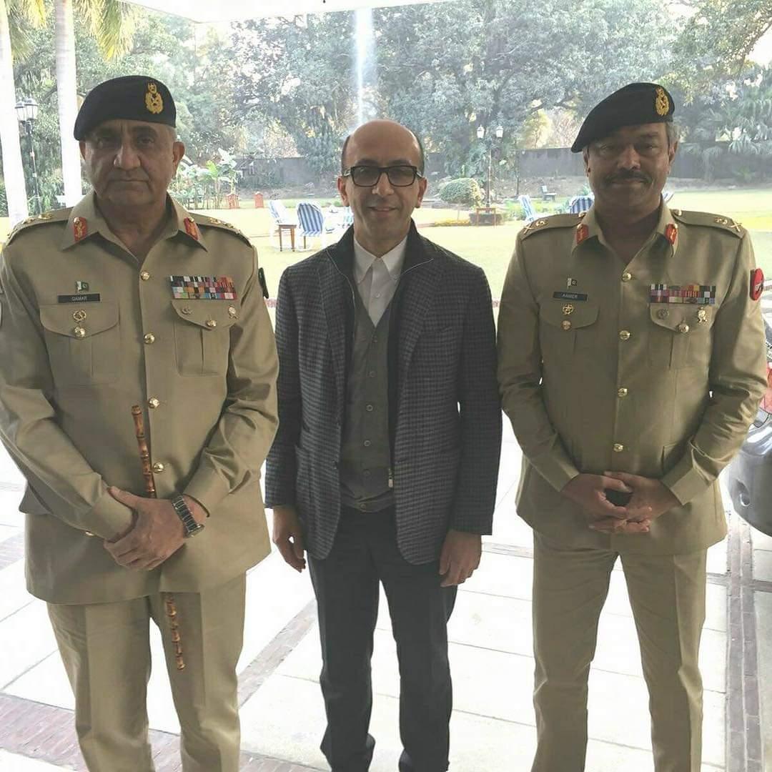 Aneel Mussarat with Pakistan Army and with President of Turkey.