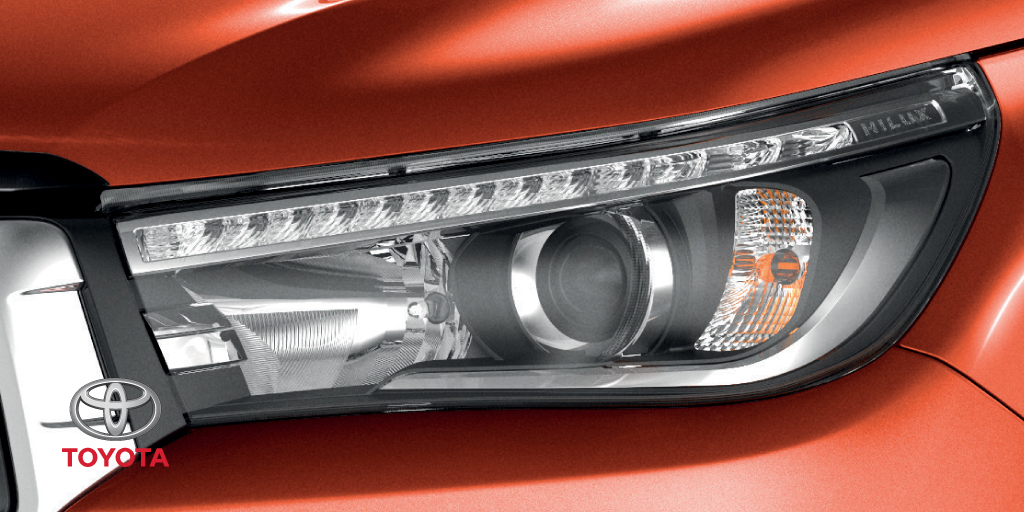 ToyotaTanzania's tweet photo. Stylish LED low beam projector headlamps for a clearer vision. 
To book your test drive  call us for more information +255 411 266 666.
 #Hilux #lights #4wd #ToyotaTanzania #Toyota #powerful #efficient #torquemaster #doublecabin #singlecabin #LED https://t.co/UBPB0ZzAv7