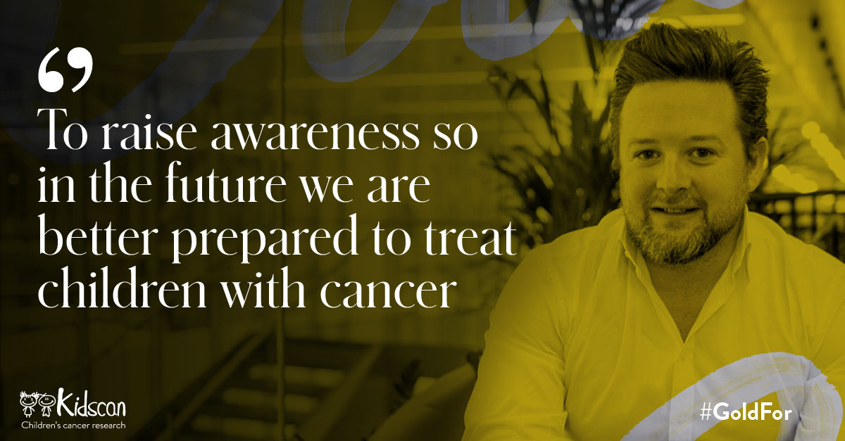 Kidscan_UK's tweet photo. #DidYouKnow childhood cancer treatments such as chemotherapies can cause lasting damage to children's growing bodies?

Join our Chair of Trustees @martinkeelagher in raising awareness of childhood cancer this #CCAM by wearing Gold and sharing your story:  https://t.co/XFKwqSecby https://t.co/TWSKqvUbBJ