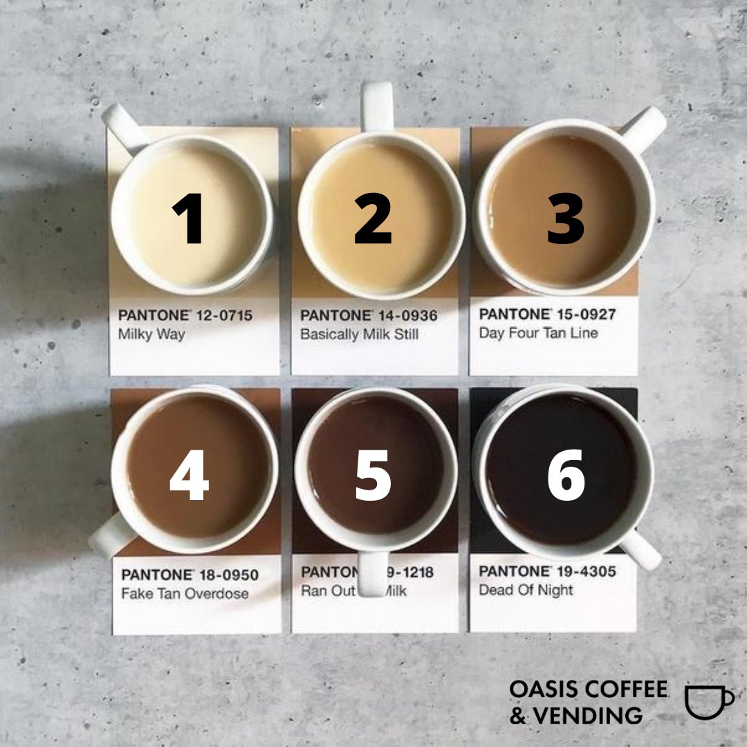 Help us settle the tea colour debate; what number are you? 

#PGTips #Tea #Coffee #ShopLocal #FridayFeeling