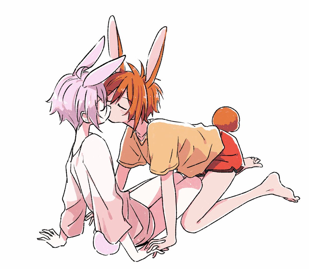 「りくてん?のチュー! 」|正月🎍🌷のイラスト