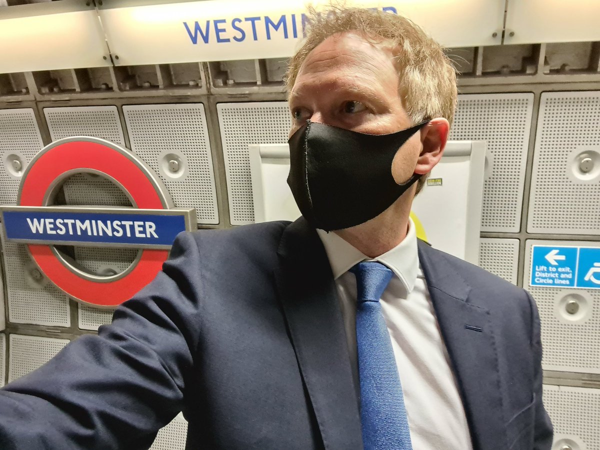 grantshapps's tweet photo. Early start this morning, but a smooth 3 train journey with very high face covering compliance all round. https://t.co/W9DmRMxasy